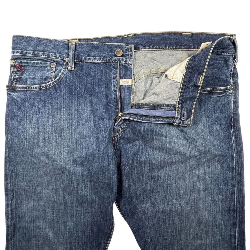 Polo Ralph Lauren Straight Leg Jeans Mens 38x30 (Hemmed Fits 40x27) Blue